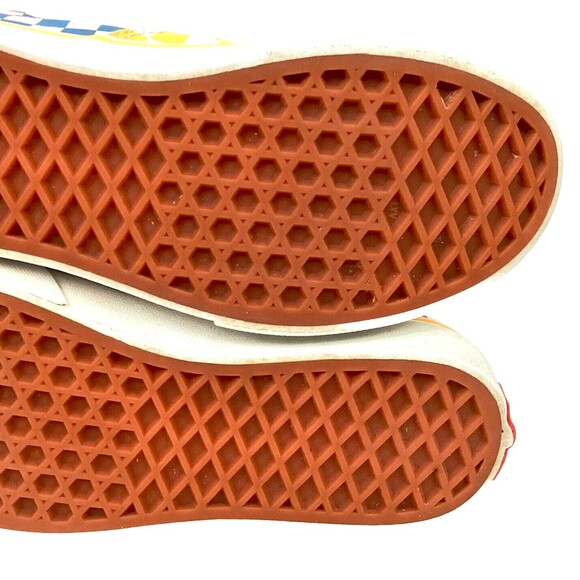 Vans OTW - Youth Size 4 - Yellow/Blue/Red Checkered - Low Skate Shoes - 508731 - Picture 8 of 9